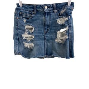 American Eagle Outfitters Next Level Stretch X Jean Miniskirt Sz 8‎